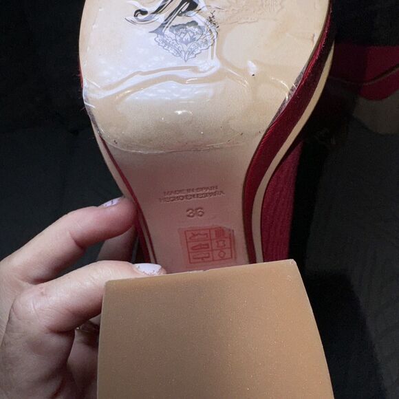 Stylish Pink Women's Platform Heels - Picture 7 of 7